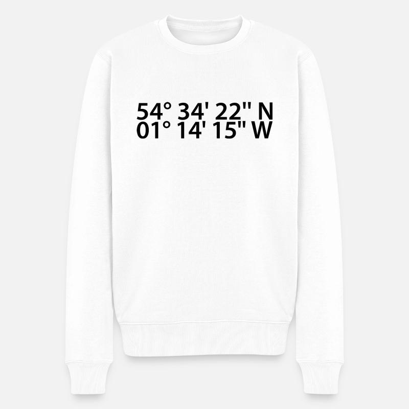 Middlesbrough Coordinates - Men's Premium Organic Jumper - white