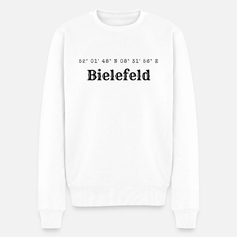 Coordonnées de Bielefeld - Pull Premium bio Homme - blanc