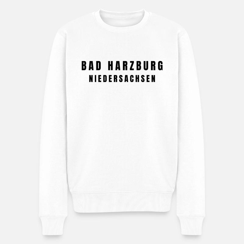 Bad Harzburg Niedersachsen - Männer Premium Bio Pullover - Weiß