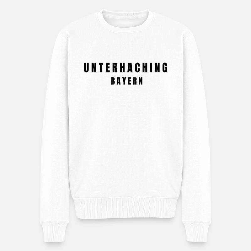 Unterhaching Bavière - Pull Premium bio Homme - blanc