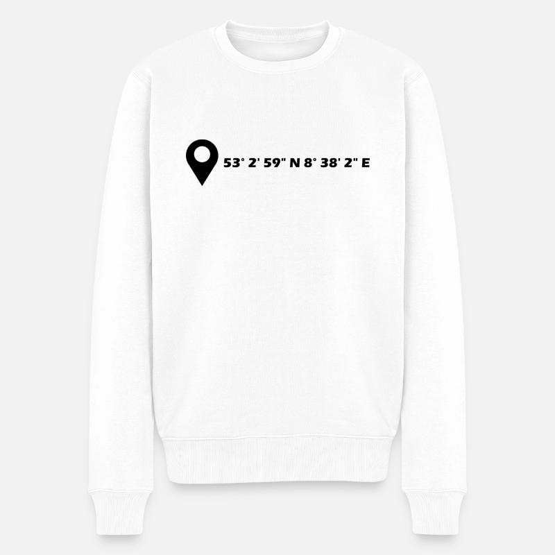 Coordonnées de Delmenhorst - Pull Premium bio Homme - blanc