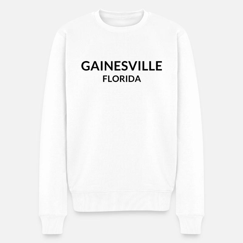 Gainesville Florida USA - Männer Premium Bio Pullover - Weiß