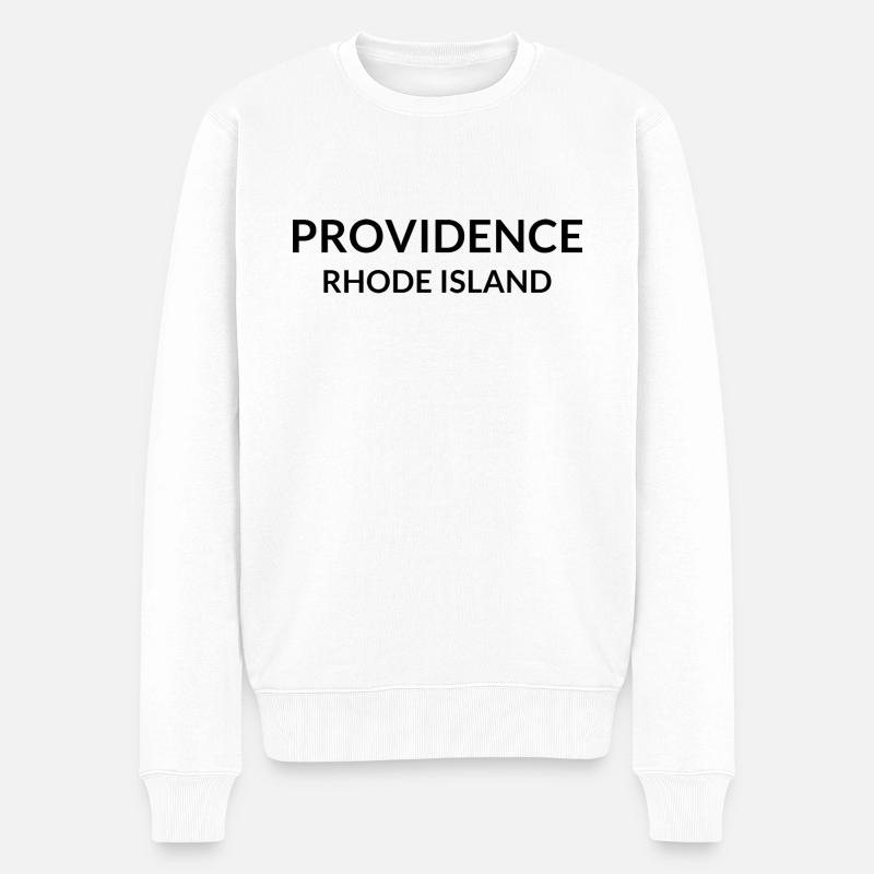 Providence, Rhode Island, États-Unis - Pull Premium bio Homme - blanc