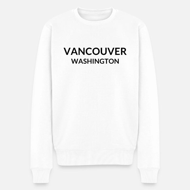 Vancouver, Washington, États-Unis - Pull Premium bio Homme - blanc