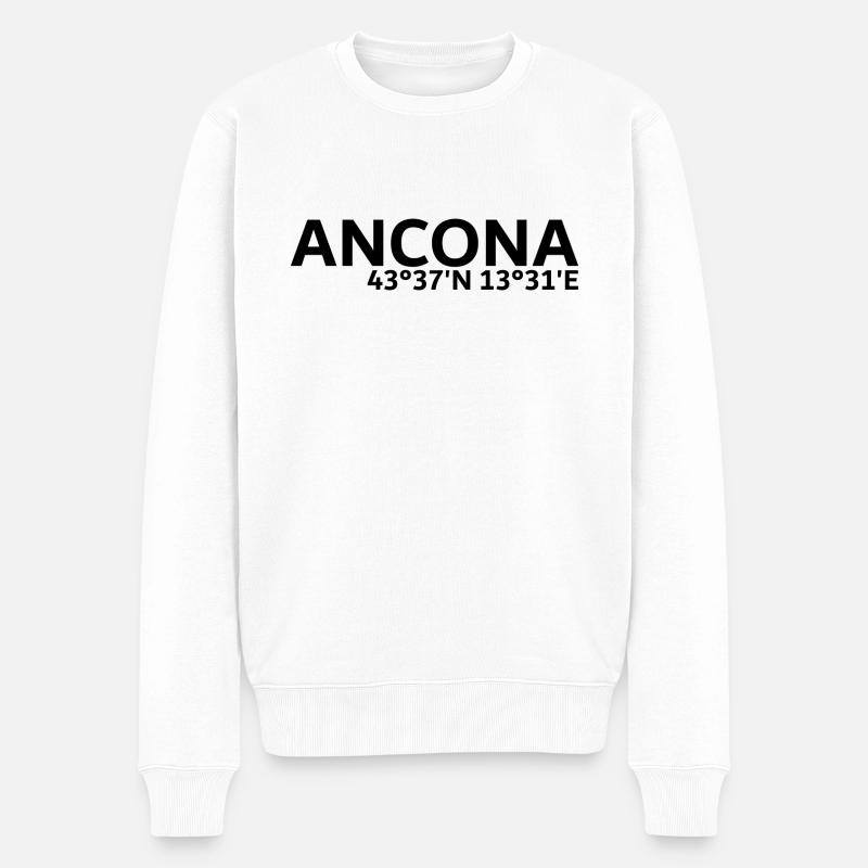 Coordonnées d’Ancône - Pull Premium bio Homme - blanc