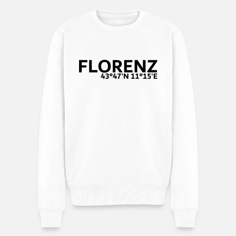 Coordonnées de Florence - Pull Premium bio Homme - blanc