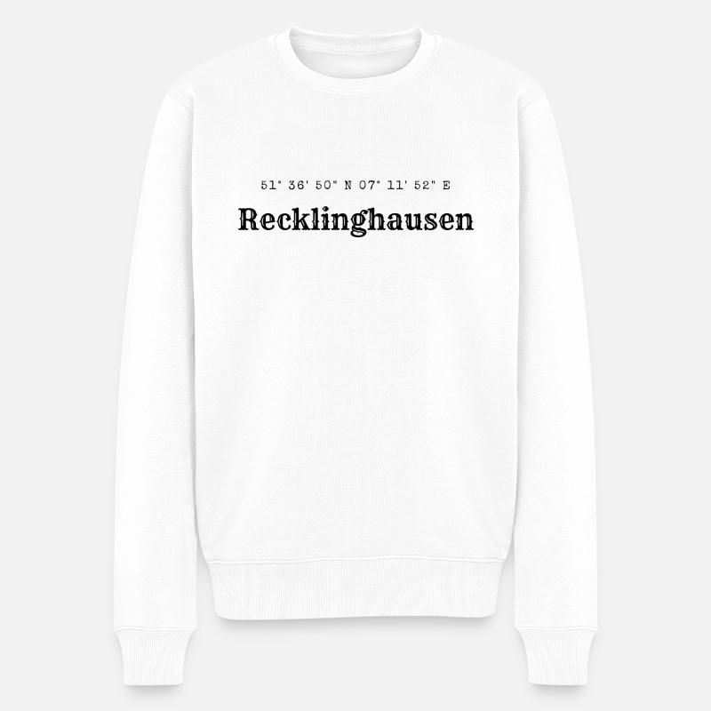 Coordonnées de Recklinghausen - Pull Premium bio Homme - blanc