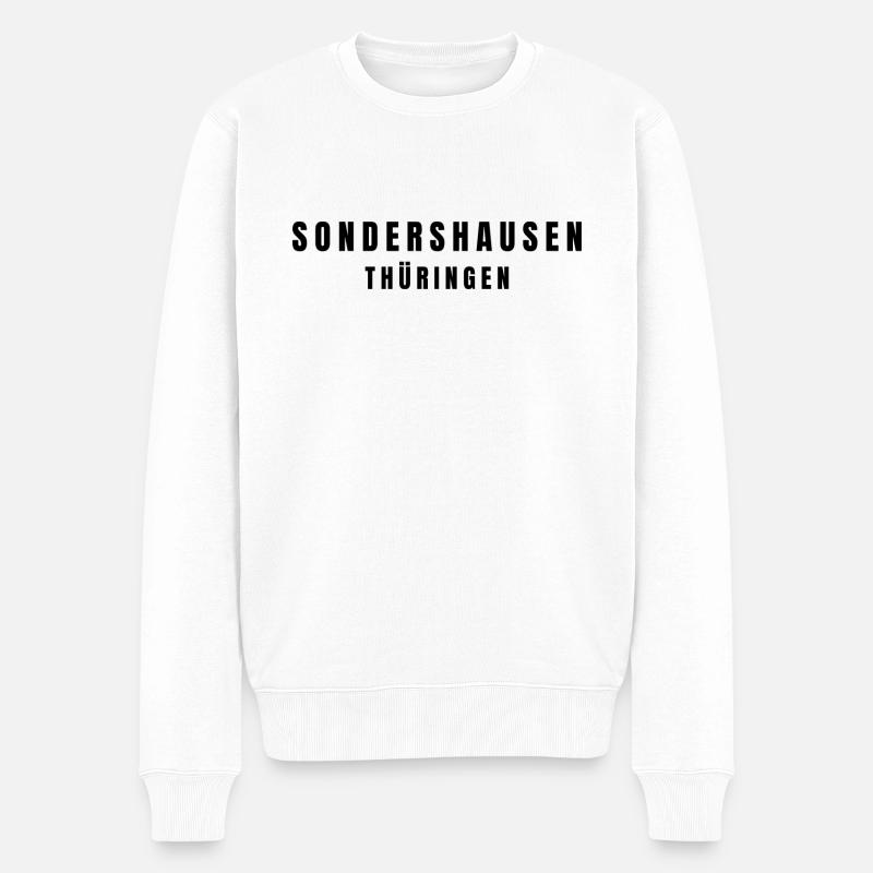 Sondershausen Thüringen - Männer Premium Bio Pullover - Weiß