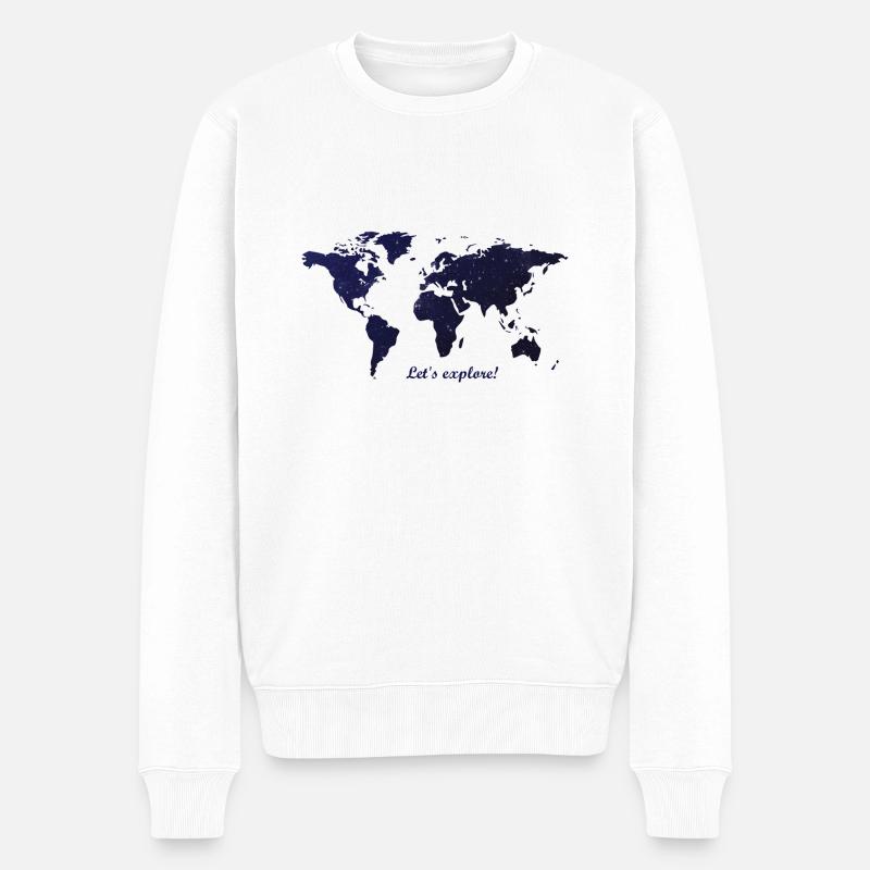monde - Pull Premium bio Homme - blanc
