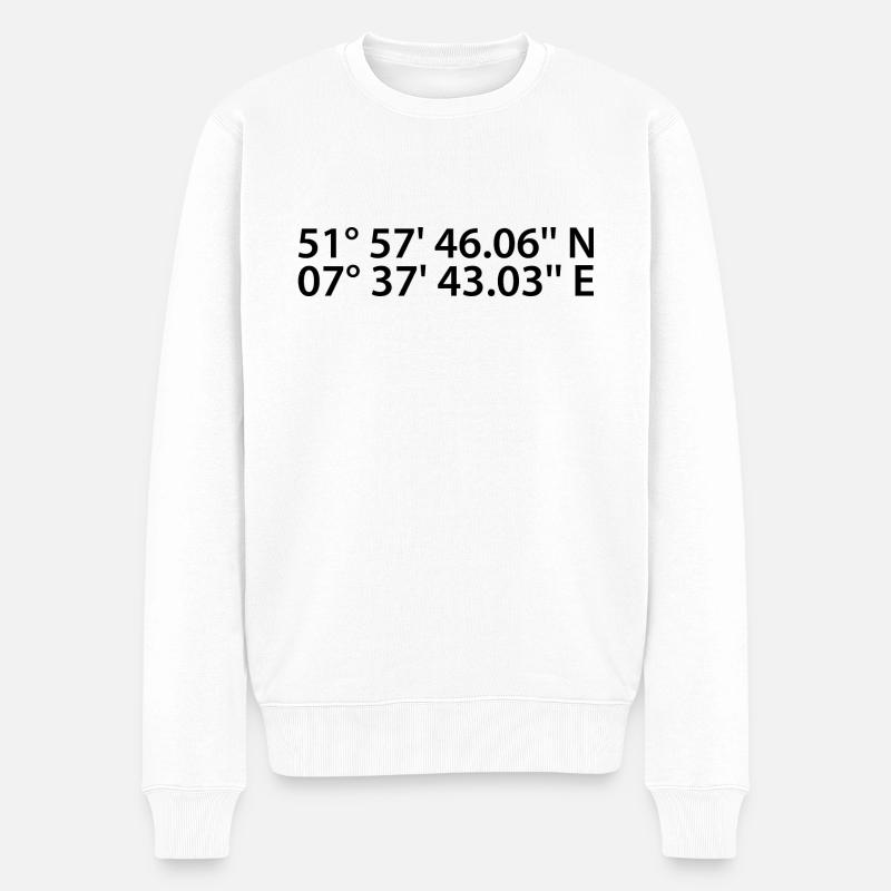 Coordonnées de Münster - Pull Premium bio Homme - blanc