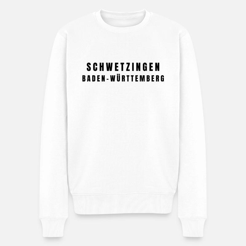 Schwetzingen Baden-Württemberg - Männer Premium Bio Pullover - Weiß