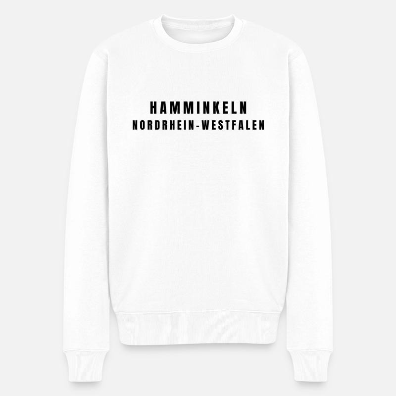 Hamminkeln Nordrhein-Westfalen - Männer Premium Bio Pullover - Weiß