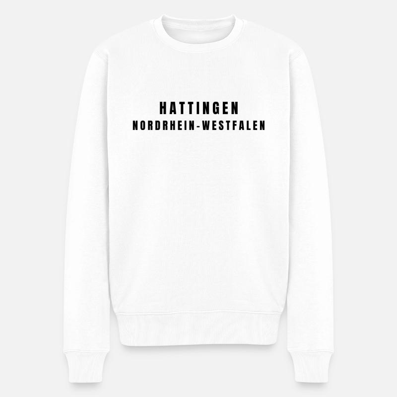 Hattingen, Rhénanie-du-Nord-Westphalie - Pull Premium bio Homme - blanc