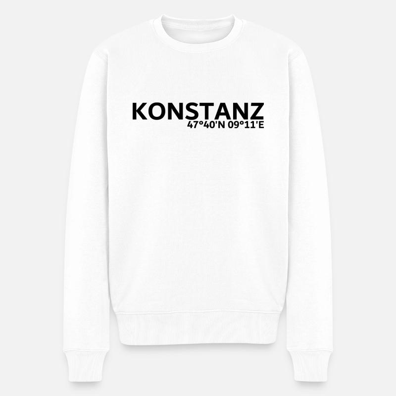 Coordonnées de Constance - Pull Premium bio Homme - blanc