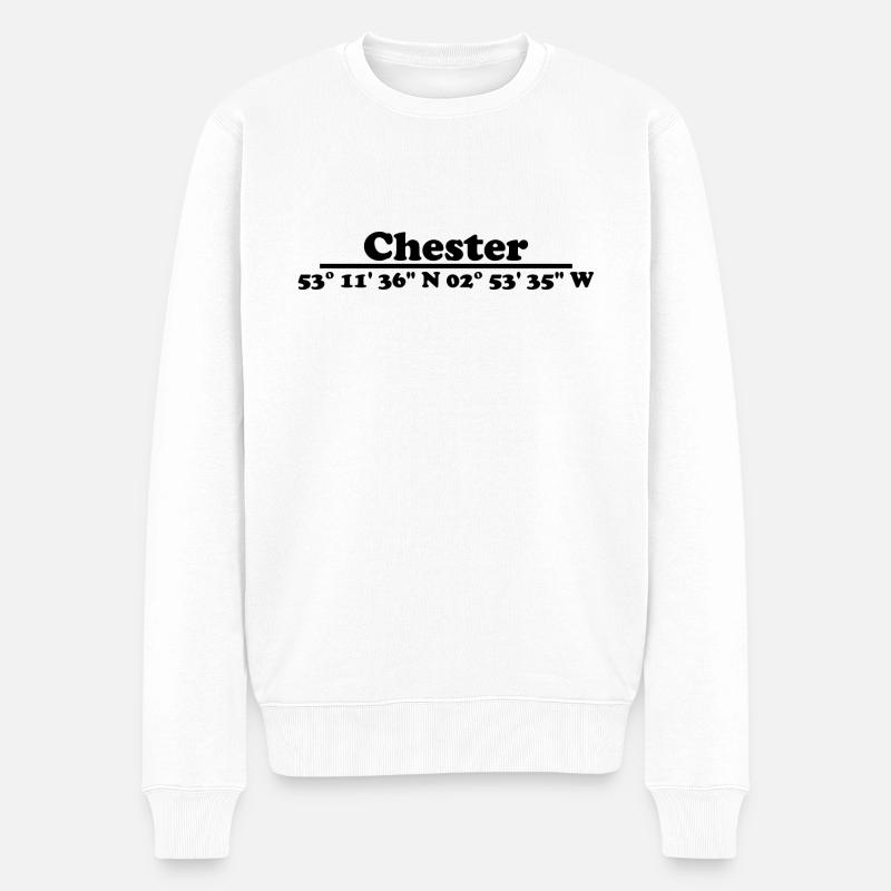 Chester Coordinates - Men's Premium Organic Jumper - white