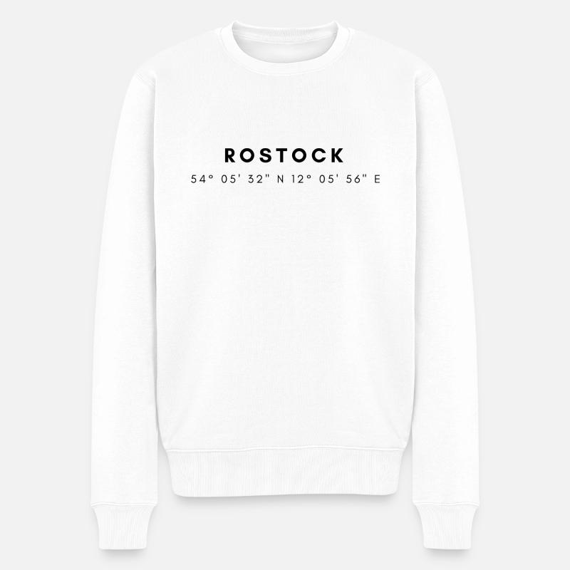 Coordonnées de Rostock - Pull Premium bio Homme - blanc