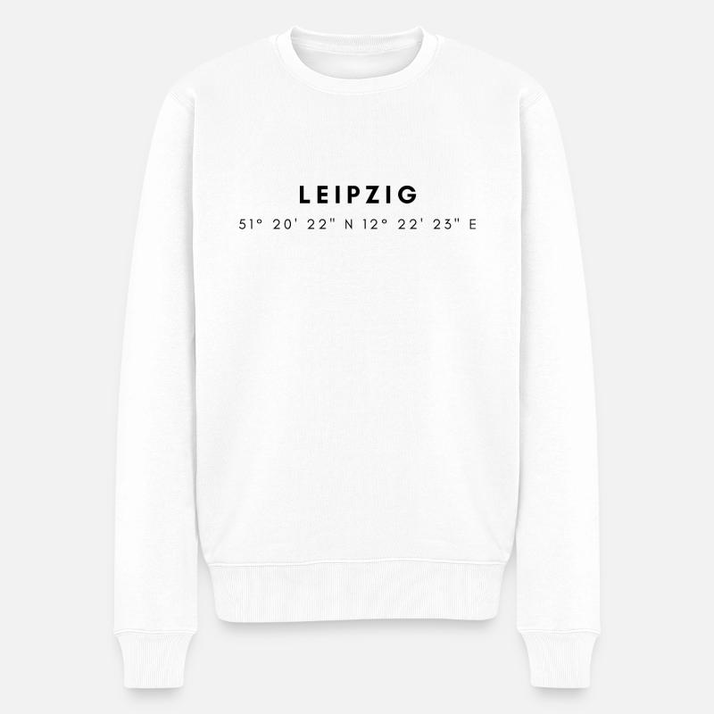 Coordonnées Leipzig - Pull Premium bio Homme - blanc