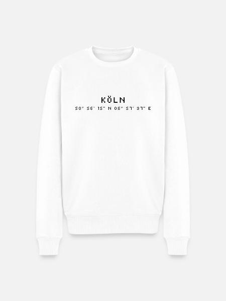 Cologne coordinates - Men's Premium Organic Jumper - white
