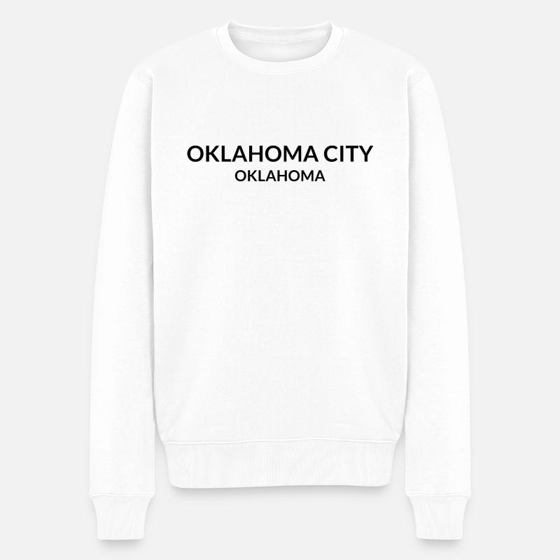 Oklahoma City, Oklahoma, États-Unis - Pull Premium bio Homme - blanc