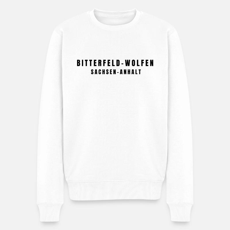 Bitterfeld-Wolfen⁠ Sachsen-Anhalt - Männer Premium Bio Pullover - Weiß