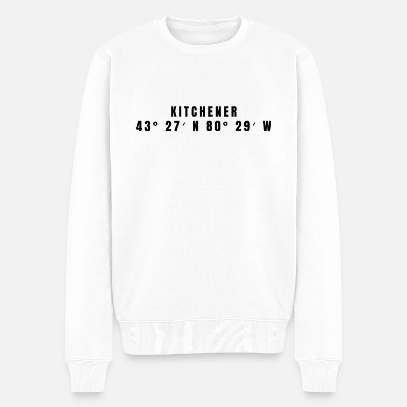Kitchener, Canada Coordonnées - Pull Premium bio Homme - blanc