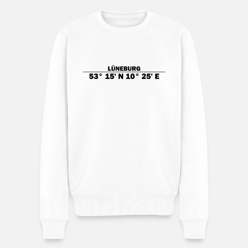 Coordonnées de Lunebourg - Pull Premium bio Homme - blanc