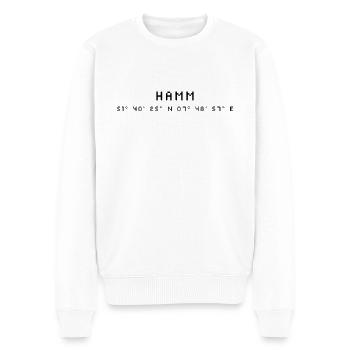 Hamm Coordinates - Men's Premium Organic Jumper - white - Front - Thijin (182cm)