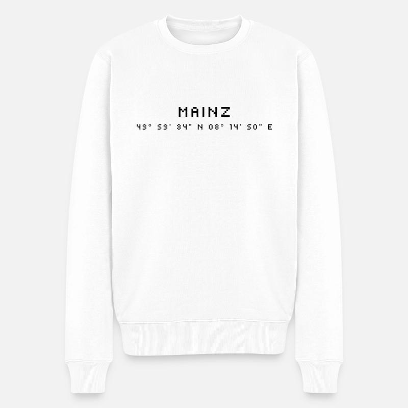 Coordonnées de Mayence - Pull Premium bio Homme - blanc