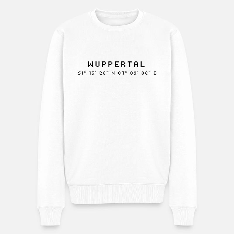 Coordonnées Wuppertal - Pull Premium bio Homme - blanc