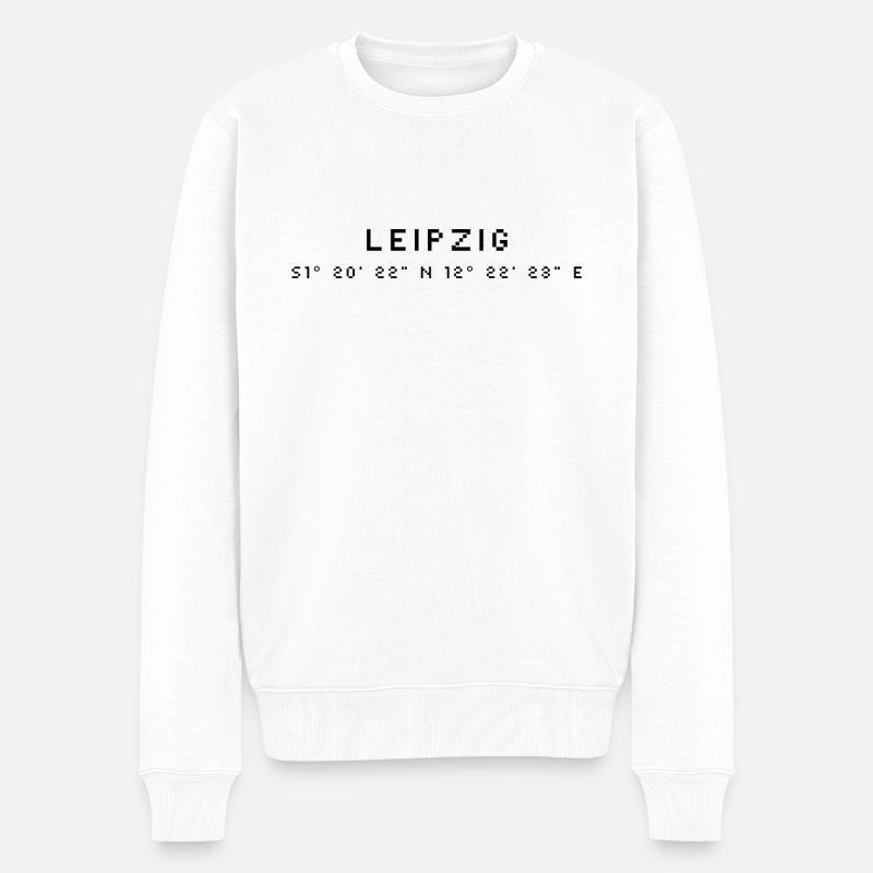 Coordonnées Leipzig - Pull Premium bio Homme - blanc