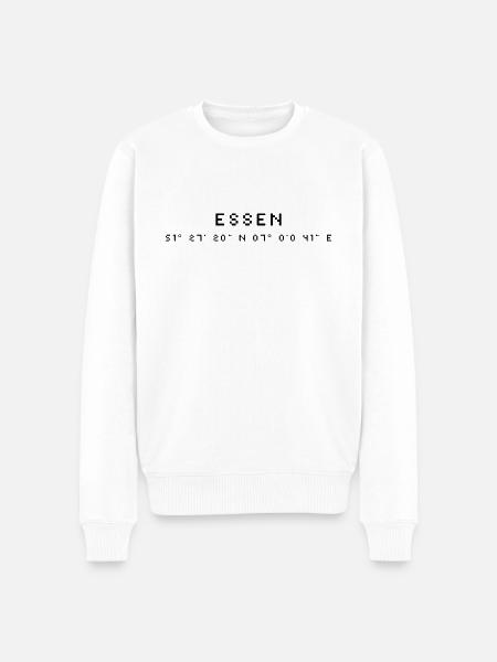 Food coordinates - Men's Premium Organic Jumper - white