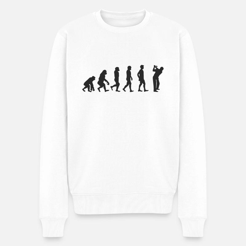 Evolution Golf - Pull Premium bio Homme - blanc