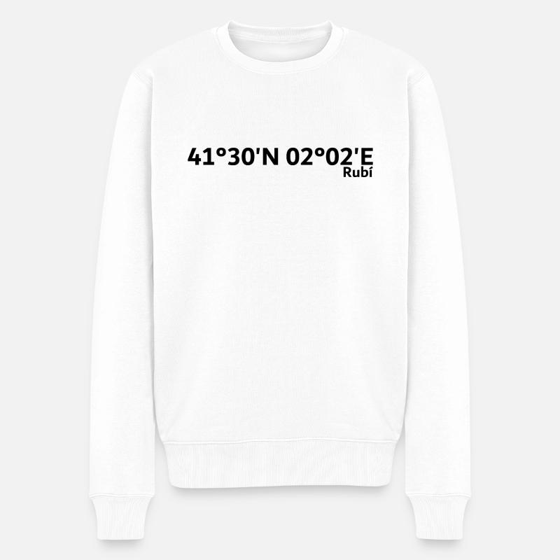 Coordonnées Rubí - Pull Premium bio Homme - blanc