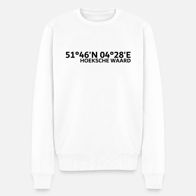 Coordonnées Hoeksche Waard - Pull Premium bio Homme - blanc