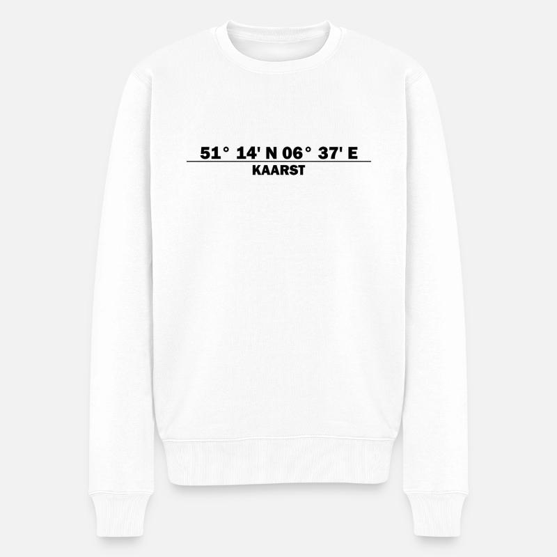Coordonnées Kaarst - Pull Premium bio Homme - blanc