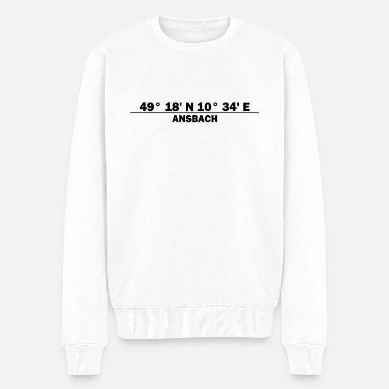 Coordonnées d’Ansbach - Pull Premium bio Homme - blanc