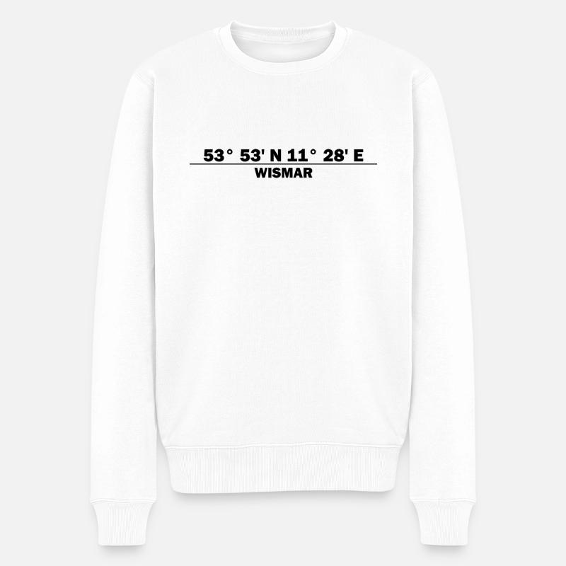 Coordonnées Wismar - Pull Premium bio Homme - blanc