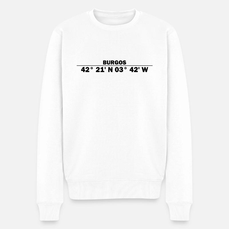Coordonnées de Burgos - Pull Premium bio Homme - blanc