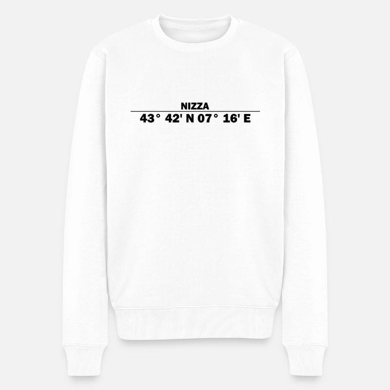 Coordonnées agréables - Pull Premium bio Homme - blanc