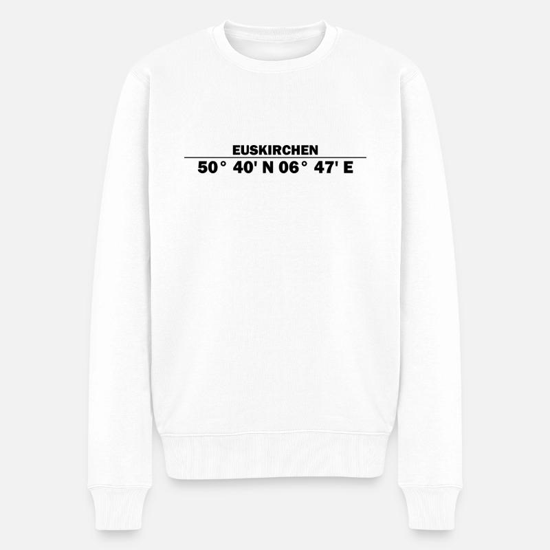 Coordonnées d’Euskirchen - Pull Premium bio Homme - blanc