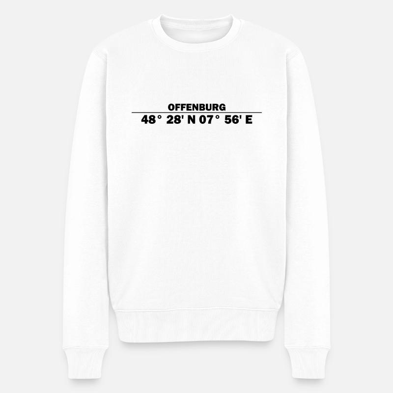 Coordonnées Offenburg - Pull Premium bio Homme - blanc
