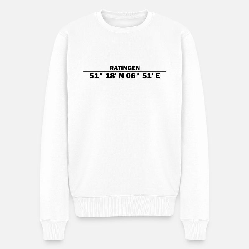Coordonnées de Ratingen - Pull Premium bio Homme - blanc
