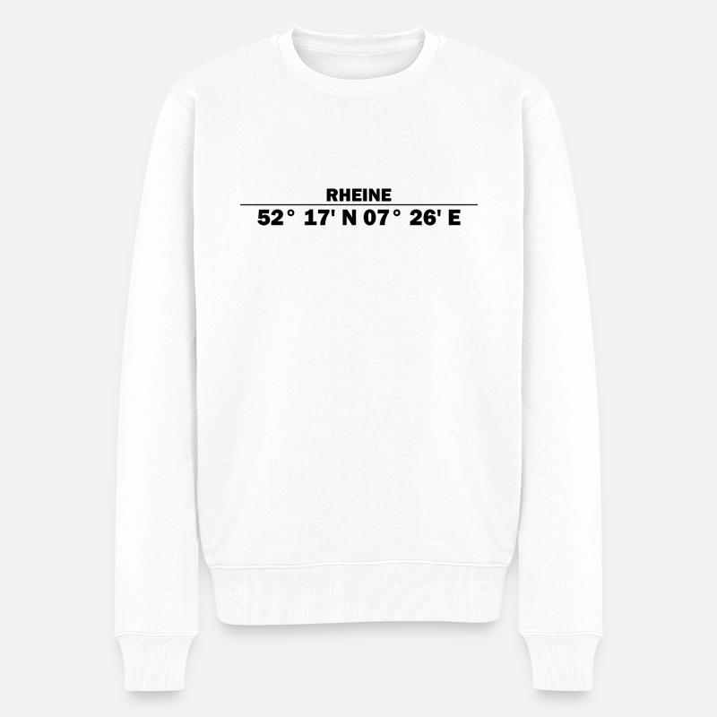 Coordonnées rhénanes - Pull Premium bio Homme - blanc