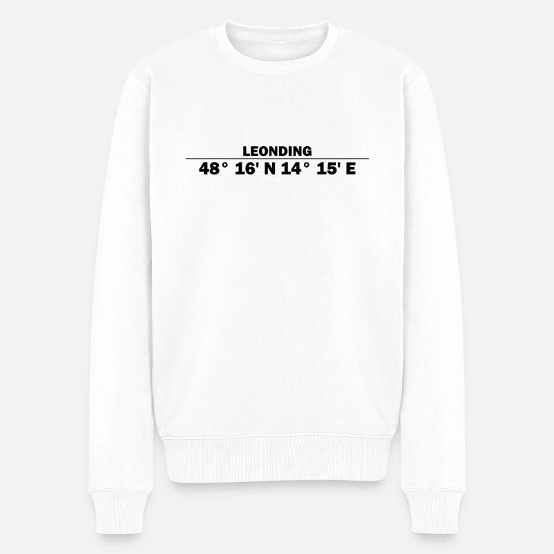 Coordonnées de Leonding - Pull Premium bio Homme - blanc