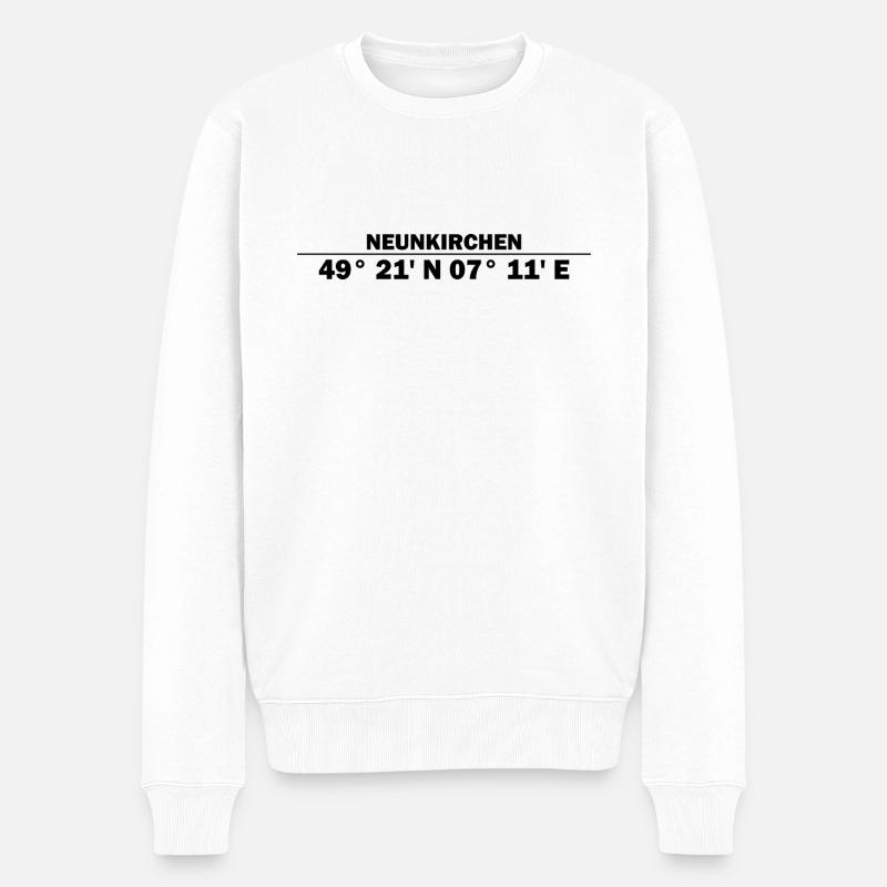 Neunkirchen coordinates - Men's Premium Organic Jumper - white