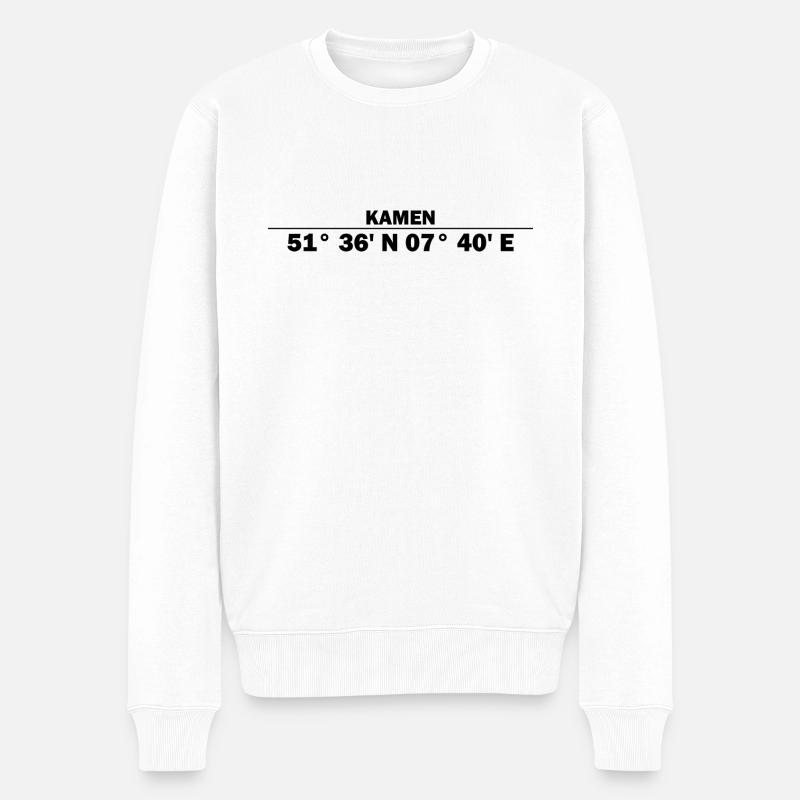 Coordonnées Kamen - Pull Premium bio Homme - blanc