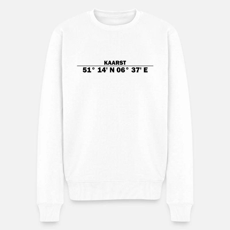 Coordonnées de Kaarst - Pull Premium bio Homme - blanc