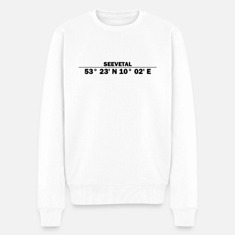 Coordonnées seevetal - Pull Premium bio Homme - blanc