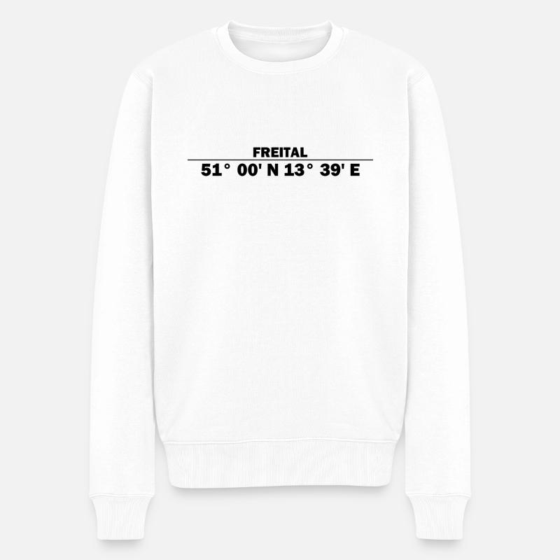 Coordonnées Freital - Pull Premium bio Homme - blanc