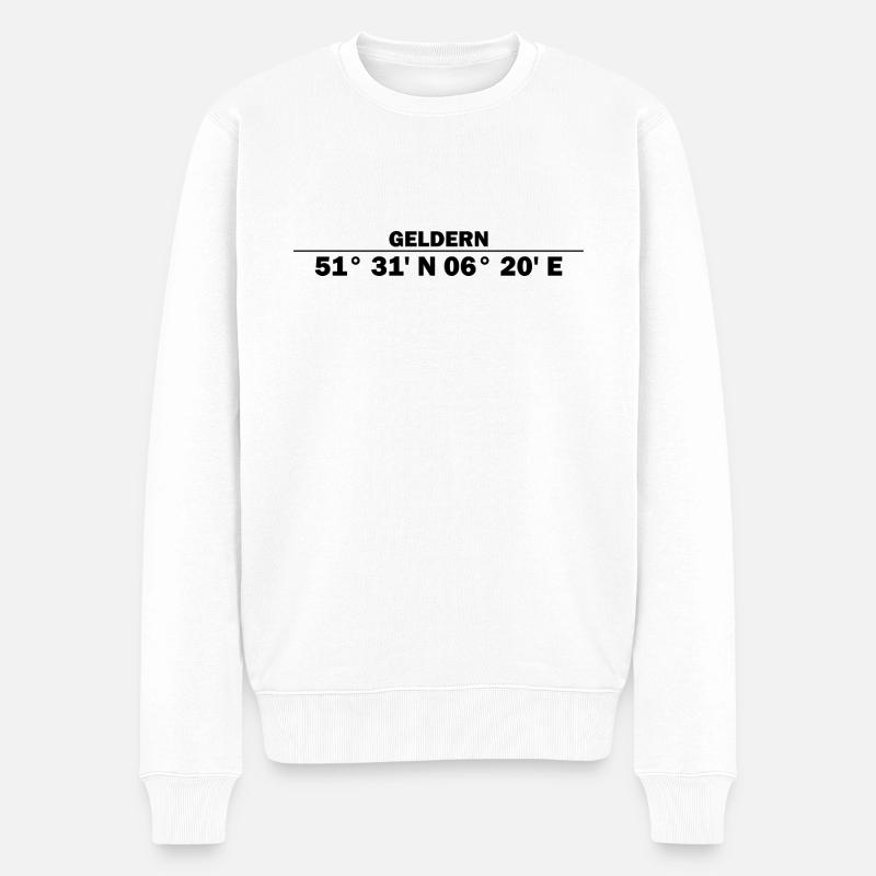 Coordonnées de Geldern - Pull Premium bio Homme - blanc